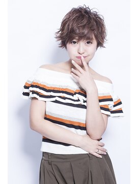 ミエルヘアーブラン(miel hair blanc) パーマでくしゅっと♪褒められショート☆【miel hair blanc】