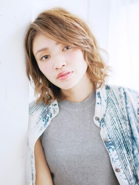 ナル 白山神社参道通り店(nalu) かき上げミックスカールボブ