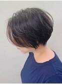 【mag  ginza】立体感丸みショートボブ×ハイライトカラー