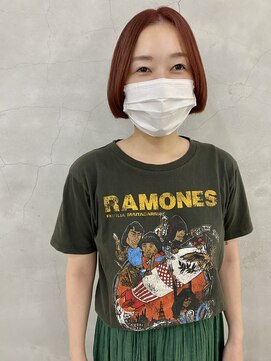 エンドリンク(endlink) センターパート×ぱっつんミニボブ