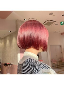 リー 梅田(Lee) Lee梅田茶屋町　ミニボブ×ベリーピンク