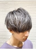 シルバーカラー　メンズカラー　マッシュ　仙台/太白区/長町