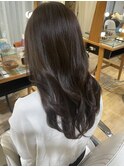 グレージュ　透明感カラー　艶髪