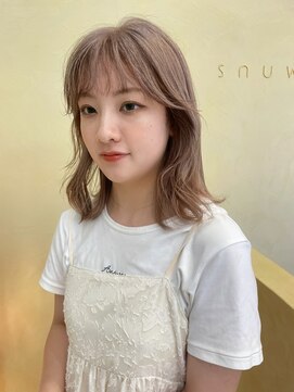 スニュウ(snuw) 【snuw mina】ハイトーンベージュ×ローライトカラー