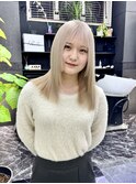 韓国風《ミルクティー》ハイトーン/ケアブリーチ/ダブルカラー