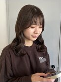 顔周りカット×オリーブベージュ