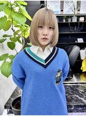 韓国風《ミルクティー》ハイトーン/ケアブリーチ/ダブルカラー