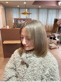 顔まわりレイヤーボブ　似合わせカット