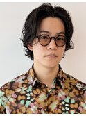 メンズウェーブボブ