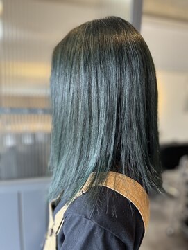 ジールヘアー(GIIL HAIR) アッシュグリーンカラー