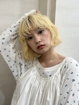 ユヌ(UNU)&nbsp;ブロンドボブ×海外ガール風アレンジ♪