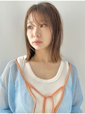 ハイライトカラー ピンクベージュ ウェーブカール ボブルフ 浦和