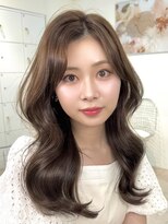 オニキス(ONYX)&nbsp;T47韓国ヘアブリーチなしダブルカラー表参道ロングミルクティー