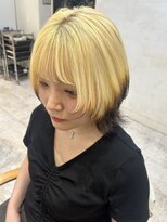 デイジー インデックスヘア 大島店(DAISY index hair)&nbsp;ウルフレイヤー/ブロンド/ボブウルフ/姫カットレイヤー大島