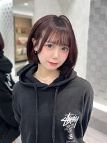 ジェム リット(GEM lit) 《Rena》ラベンダーピンク/暖色カラー/レイヤーカット