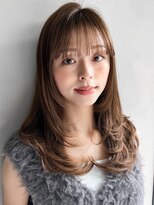 アグノス 青山(Agnos)&nbsp;うるツヤココアベージュ外ハネボブ小顔カットエアリーカール