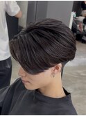 刈り上げセンターパートニュアンスパーマ熊本メンズカット