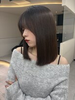 ロンドメリア 天神大名店(Lond Melia)&nbsp;着物ヘア/大人ガーリー/ダークアッシュ/似合わせカット