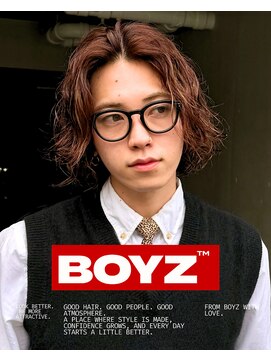 ゾーイボーイズ(ZOEY BOYZ) メンズボブルーズパーマニュアンスパーマダークブラウン