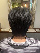 ムーン(moon)&nbsp;MEN’S/リバースセンターパート/ニュアンスパーマ/武蔵小杉