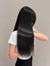 カット+アルカリ縮毛矯正+トリートメント