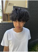 海外風メンズシャドウパーマ