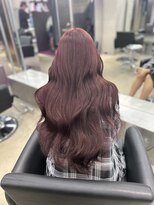 ペレ 原宿(PELE)&nbsp;ダークパープルナチュラルショート夏のヘアアレンジ原宿