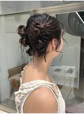 結婚式ヘア/ツインお団子