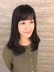 【STeLLa近藤洋】４０代～白髪を隠す前髪ありＡラインスタイル