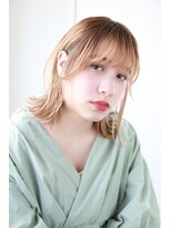 エクリフルール(equri fleur) ハイライト満載!外ハネベージュ