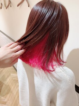 ビーハイブアヴェダ PARCO2店(BEHIVE AVEDA) [BEHIVE 高橋]　インナーカラー