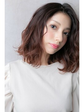 カバーヘア ブリス 戸田公園西口店(COVER HAIR bliss) □グラデーションカラー大人ボブディ305★戸田公園20代30代40代