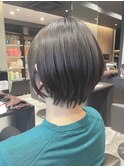 【木村】丸みショート×アッシュブラウン