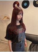 【ulu yui】チェリーレッド レイヤースタイル
