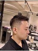 メンズビジネスアップバングフェードショートF