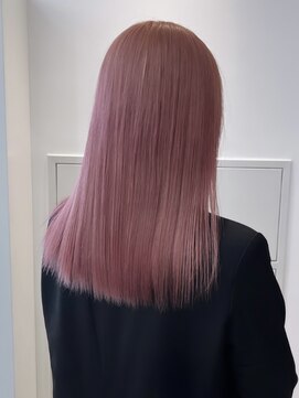 ゲーム 原宿店(GAME) ダブルカラーミルクティーピンクベージュカラーケアブリーチ韓国