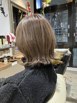 ナルヘアー 越谷(Nalu hair) 30代40代50代越谷/明るめの白髪ぼかしハイライト/ベージュ