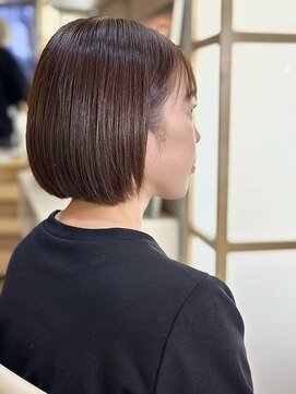 トランクサロンカッパード 大人ぱっつんボブ＋オーガニックカラー＋生コラーゲンTR