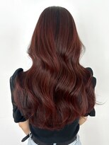 アイティーバイアルバム 北千住店(IT by ALBUM)&nbsp;アプリコットレッドグレーベージュレイヤーロング_ba478011