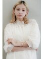 ヘアサロン ウエーブ 流山店 モード性の高い金髪◎根本はあえて染めずにモデルの個性UP