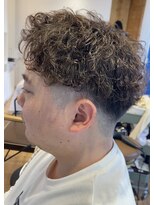 アメラボ 平針店(AmeLab)&nbsp;【波巻きプードルパーマ】刈り上げ　マッシュ　茶髪　平針駅前