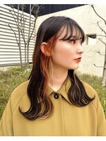ニコ シモノセキ(NIKO Shimonoseki) 【人気スタイル】イヤリング・インナーカラー/インナーオレンジ