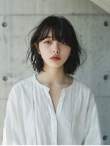 クラン 岡本(Chlan)&nbsp;斜めバング×大人可愛いゆるふわボブ