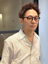 ヴヴ(Bub)&nbsp;perm style/メンズパーマ　アップバング　ツーブロ