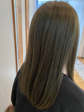リミックスヘア(REMIX HAIR) Olive green  color