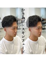 レジット メンズ ヘアサロン(LEGIT MEN's HAIR SALON) かきあげ×スキンフェード