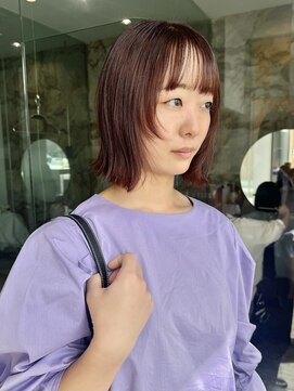 ビーヒアナウ 金沢県庁店(BE HERE NOW) 【ボルドーブラウン×カジュアルbob】