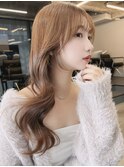 憧れ韓国くびれヘア/顔まわりカットレイヤーカット艶髪黒髪