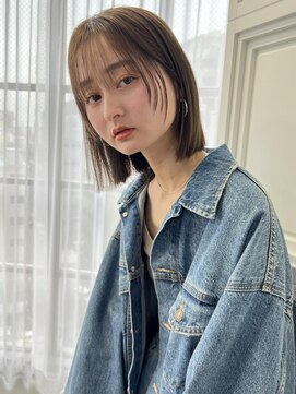 フルショウ 小牧(FURUSHO) シースルーバング結べるボブヘイリーボブ顔周りレイヤー