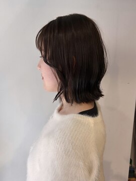 ナルヘアー 越谷(Nalu hair) ココアブラウン×くびれボブ